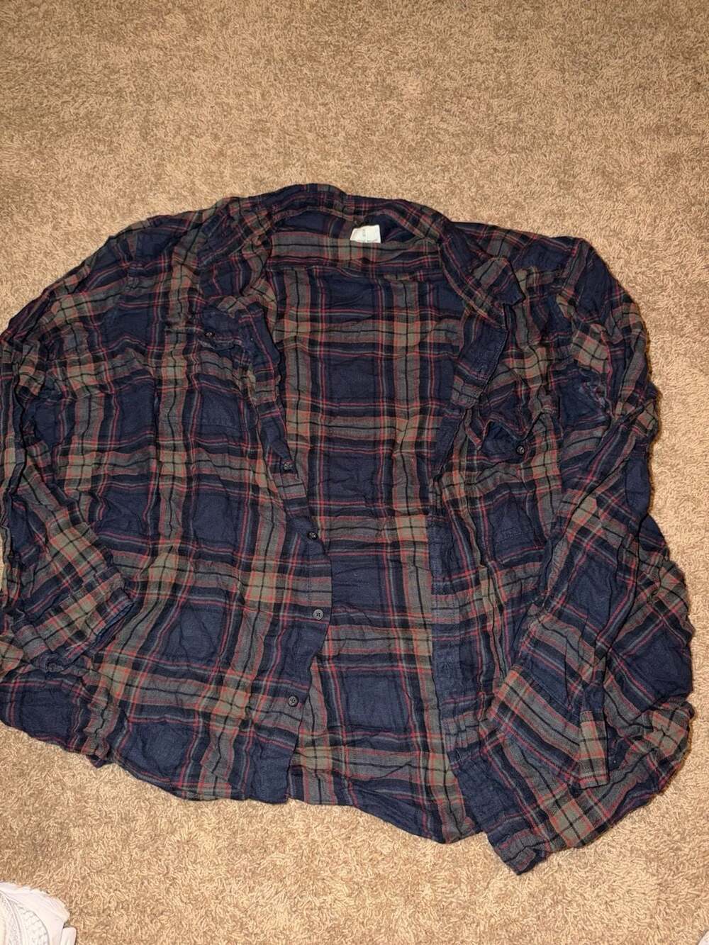 Mutual Weave Men's Plaid Flannel Long Sleeve Button Down Shirt 4XLT